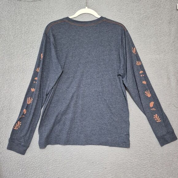 Howler Brothers Men's Graphic Long Sleeve Crew Neck Gray T Shirt Medium - Picture 3 of 6